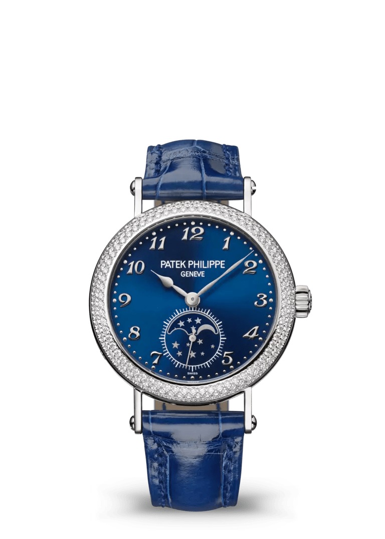 MOON PHASES - BLUE AND DIAMONDS