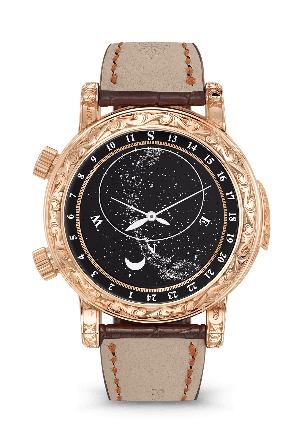 SKY MOON TOURBILLON RE. HS. - BROWN AND GOLD