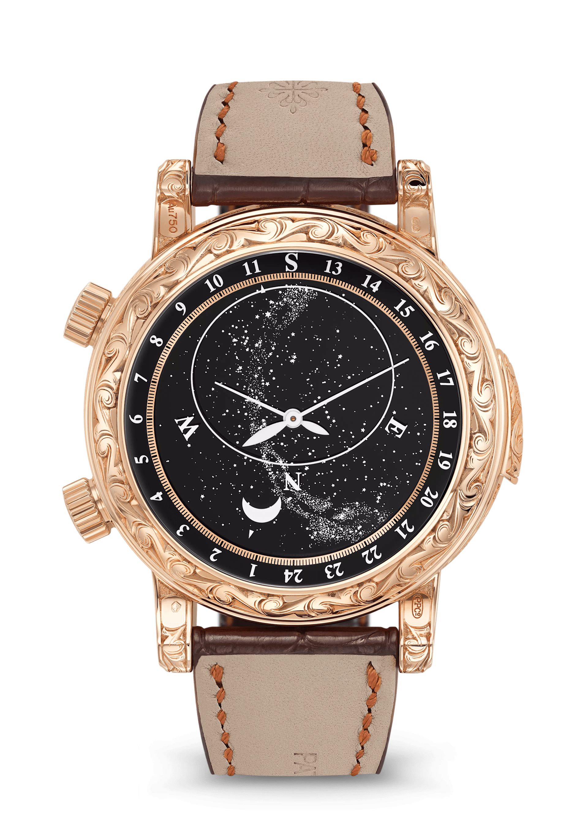 SKY MOON TOURBILLON RE. HS. - BROWN AND GOLD