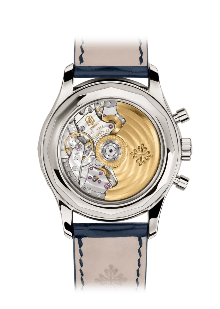 FLYBACK CHRONOGRAPH. AN. CALENDAR. JE. - NAVY BLUE AND DIAMONDS