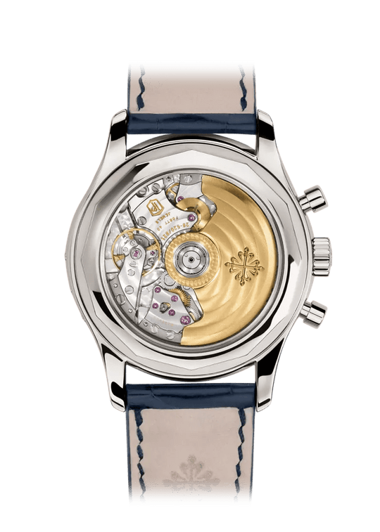 FLYBACK CHRONOGRAPH. AN. CALENDAR. JE. - NAVY BLUE AND DIAMONDS