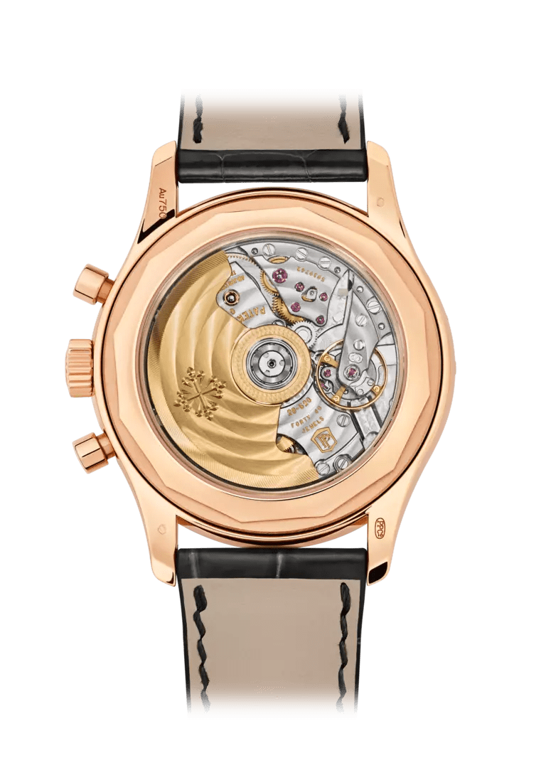FLYBACK CHRONOGRAPH. AN. CALENDAR. JE. - BLACK AND ROSE GOLD