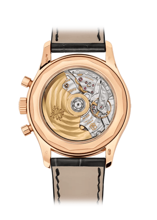 FLYBACK CHRONOGRAPH. AN. CALENDAR. JE. - BLACK AND ROSE GOLD