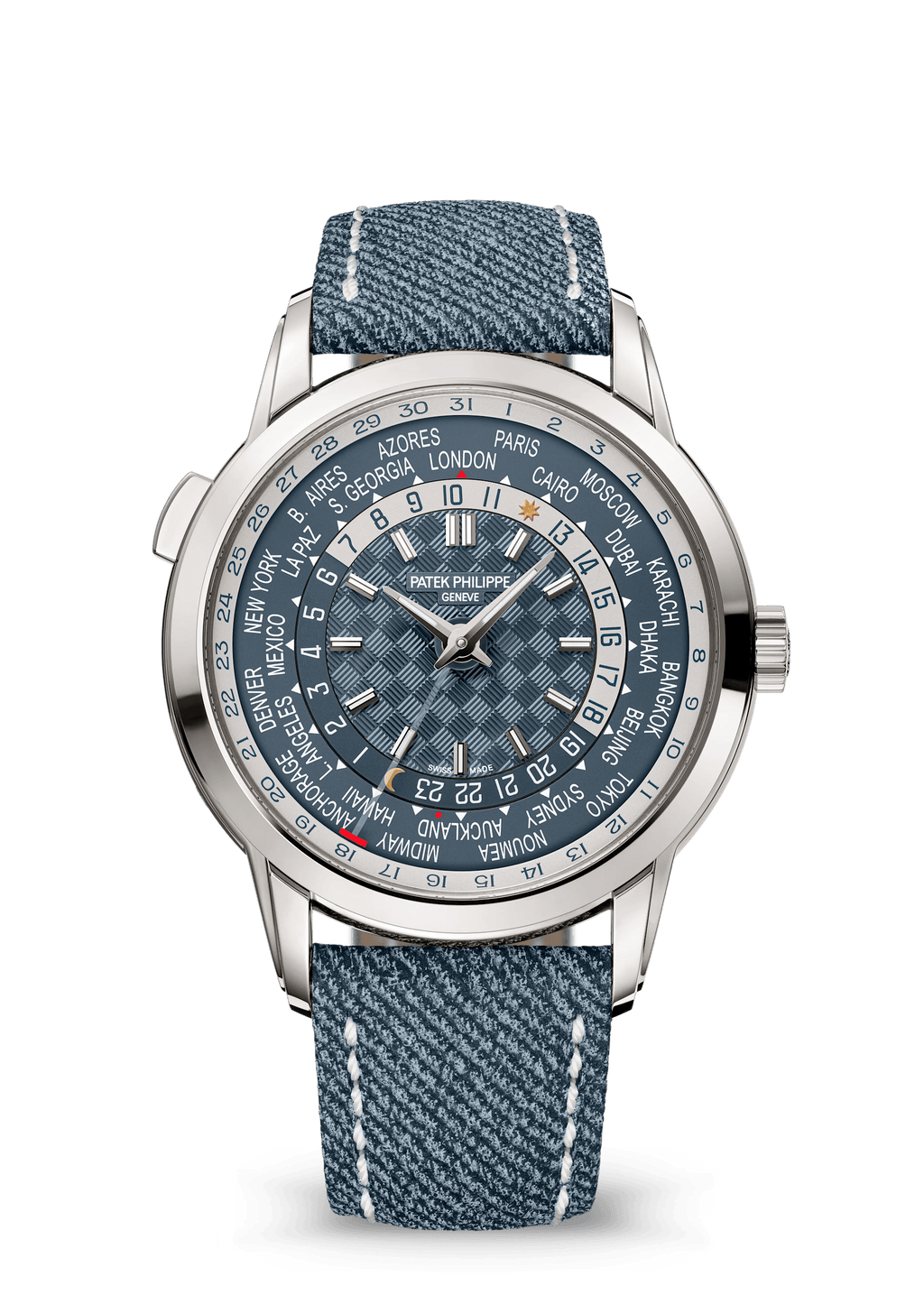 WORLD TIME. DATE - AQUA BLUE