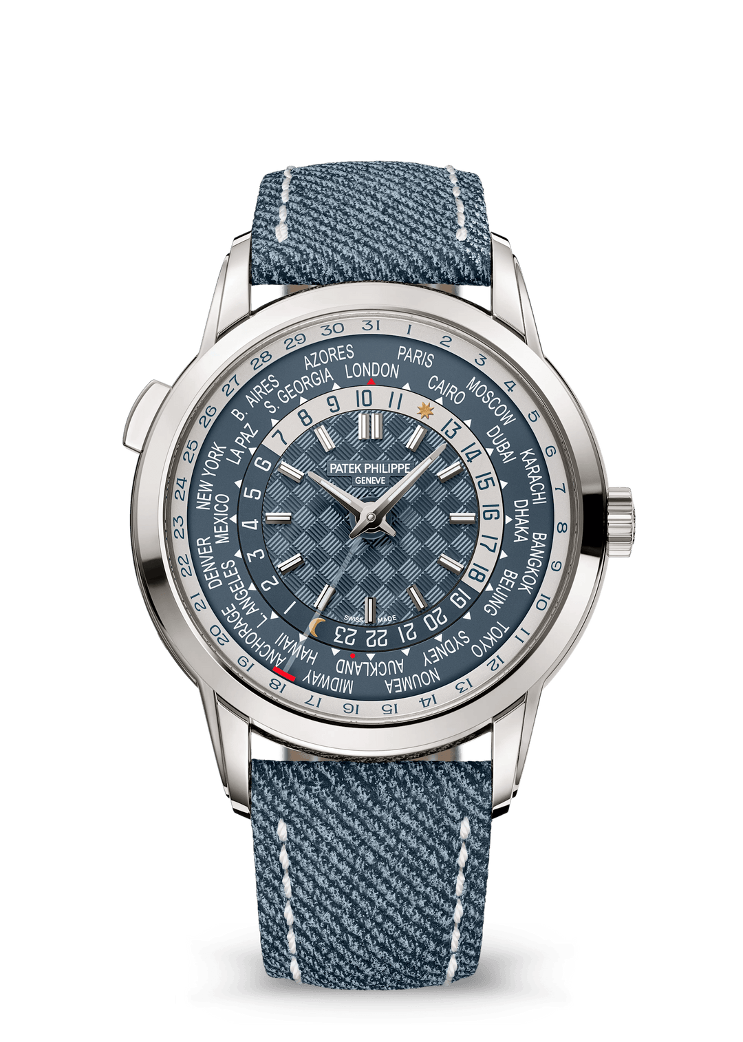 WORLD TIME. DATE - AQUA BLUE