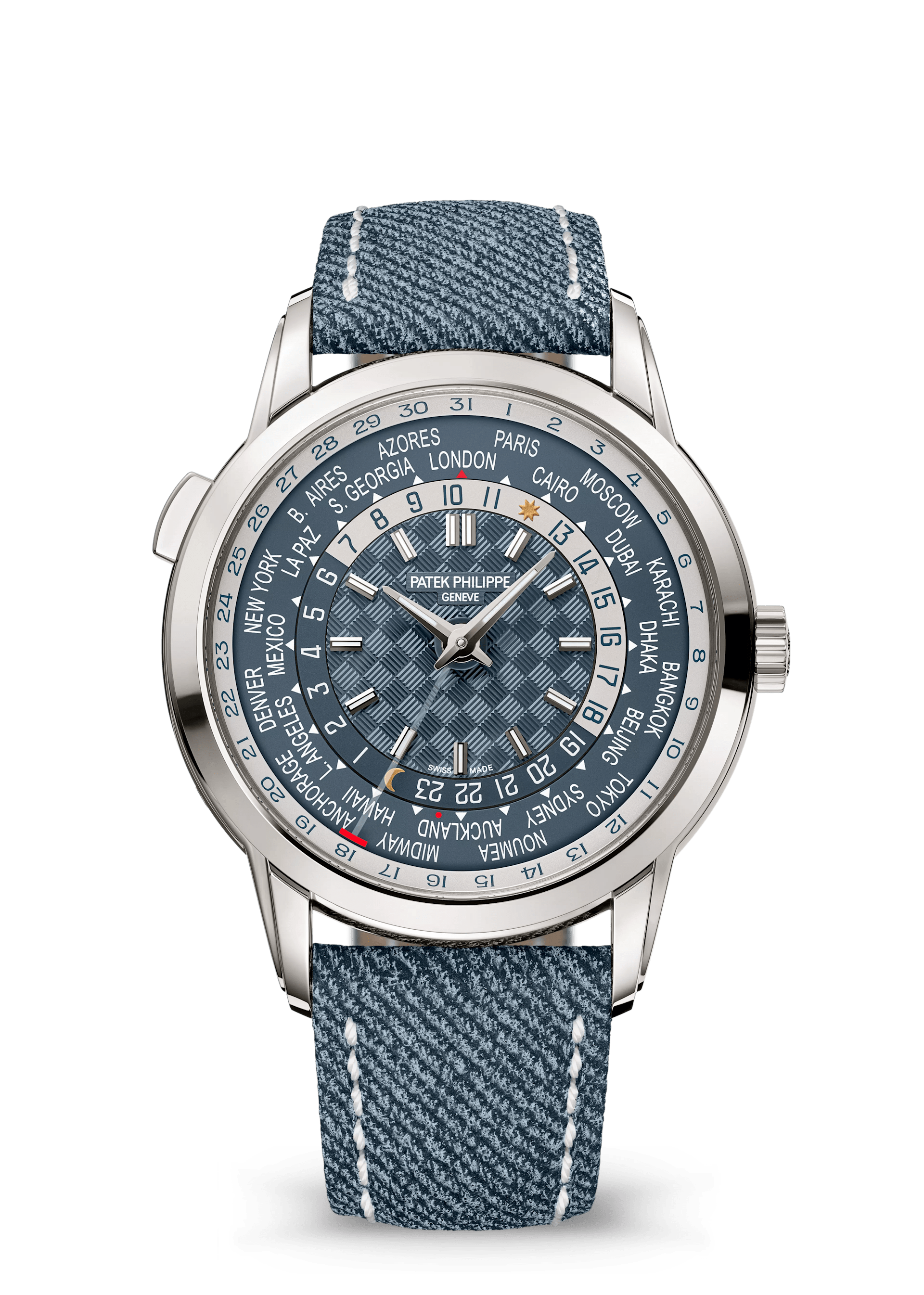 WORLD TIME. DATE - AQUA BLUE