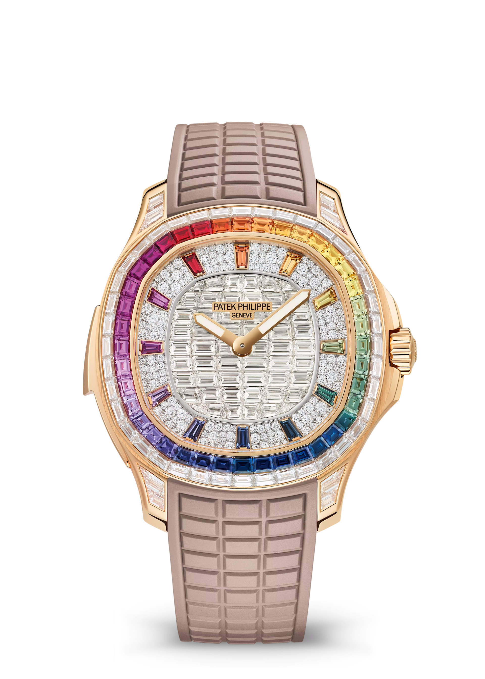 AQUANAUT L. RAINBOW MINUTE RR. HE. JE. - ROSE GOLD
