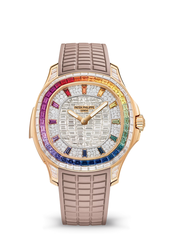 AQUANAUT L. RAINBOW MINUTE RR. HE. JE. - ROSE GOLD