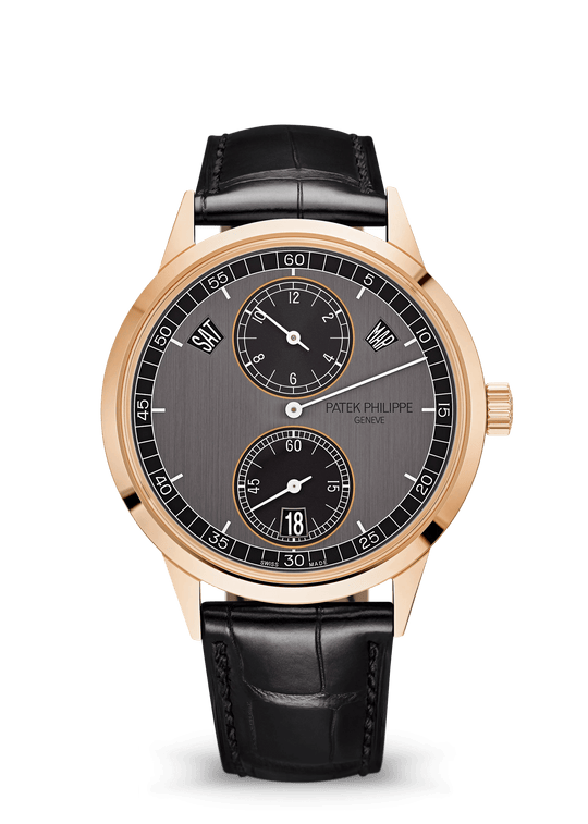 AN. CALENDAR. REGULATOR - BLACK AND GOLD
