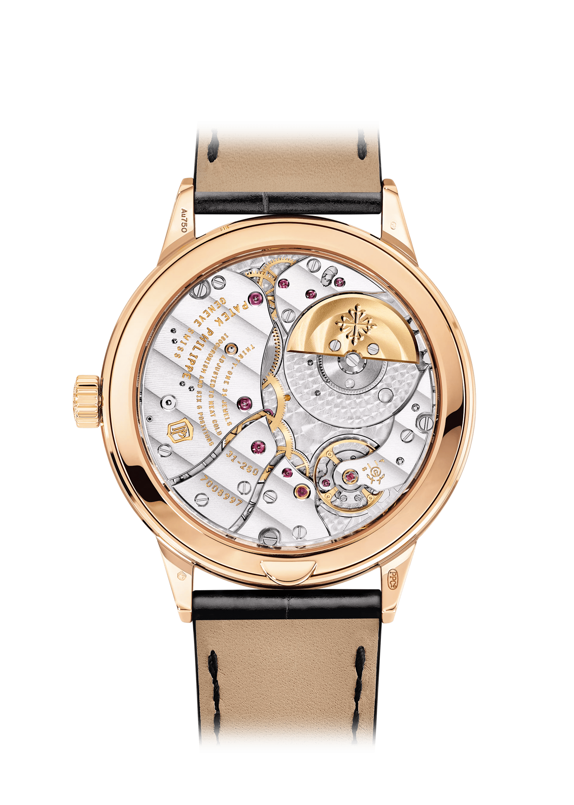 AN. CALENDAR. REGULATOR - BLACK AND GOLD