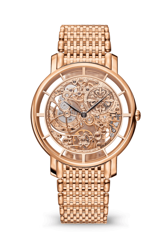 SKELETON WATCH. RE. HS. - ROSE GOLD