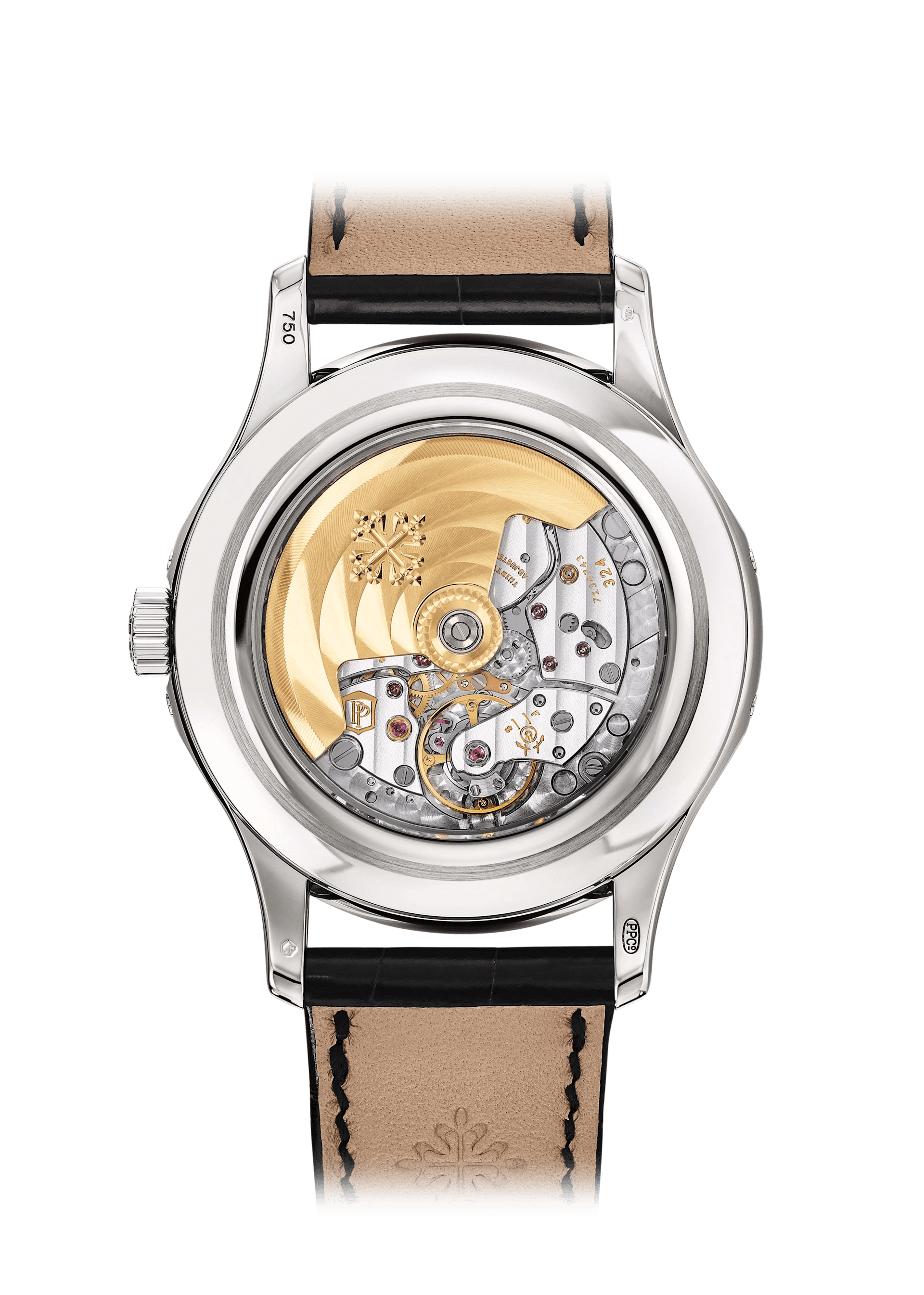 AN. CALENDAR. MOON PHASES - BLACK AND WHITE GOLD