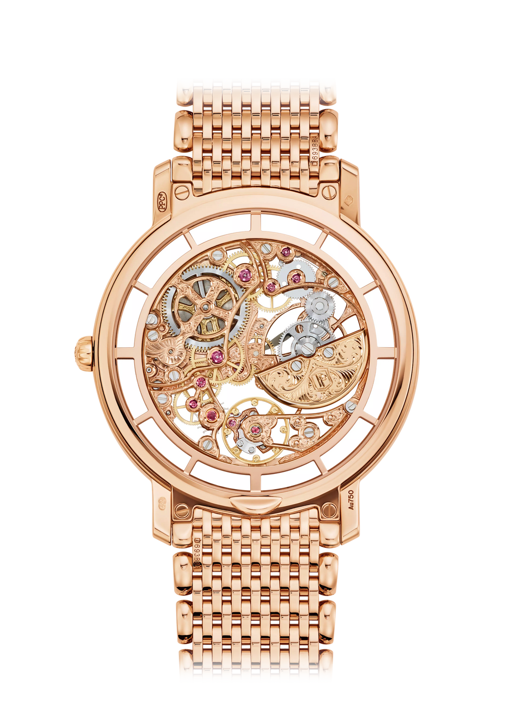 SKELETON WATCH. RE. HS. - ROSE GOLD