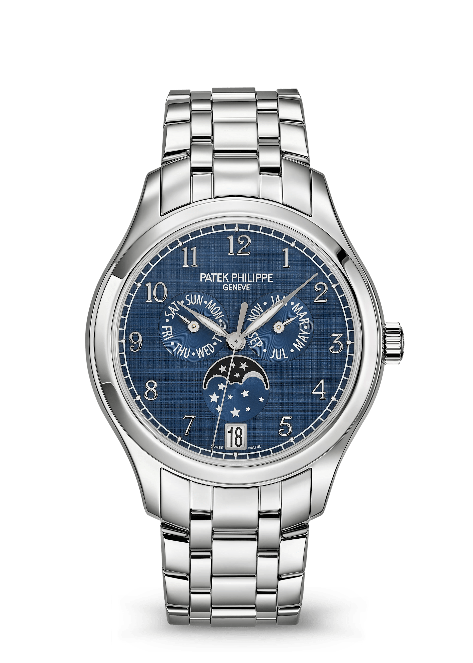 AN. CALENDAR. MOON PHASES - STEEL
