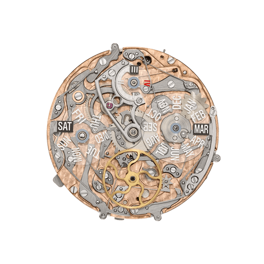 MINUTE RR. RE. P. CALENDAR HE. JE. - BLACK AND ROSE GOLD