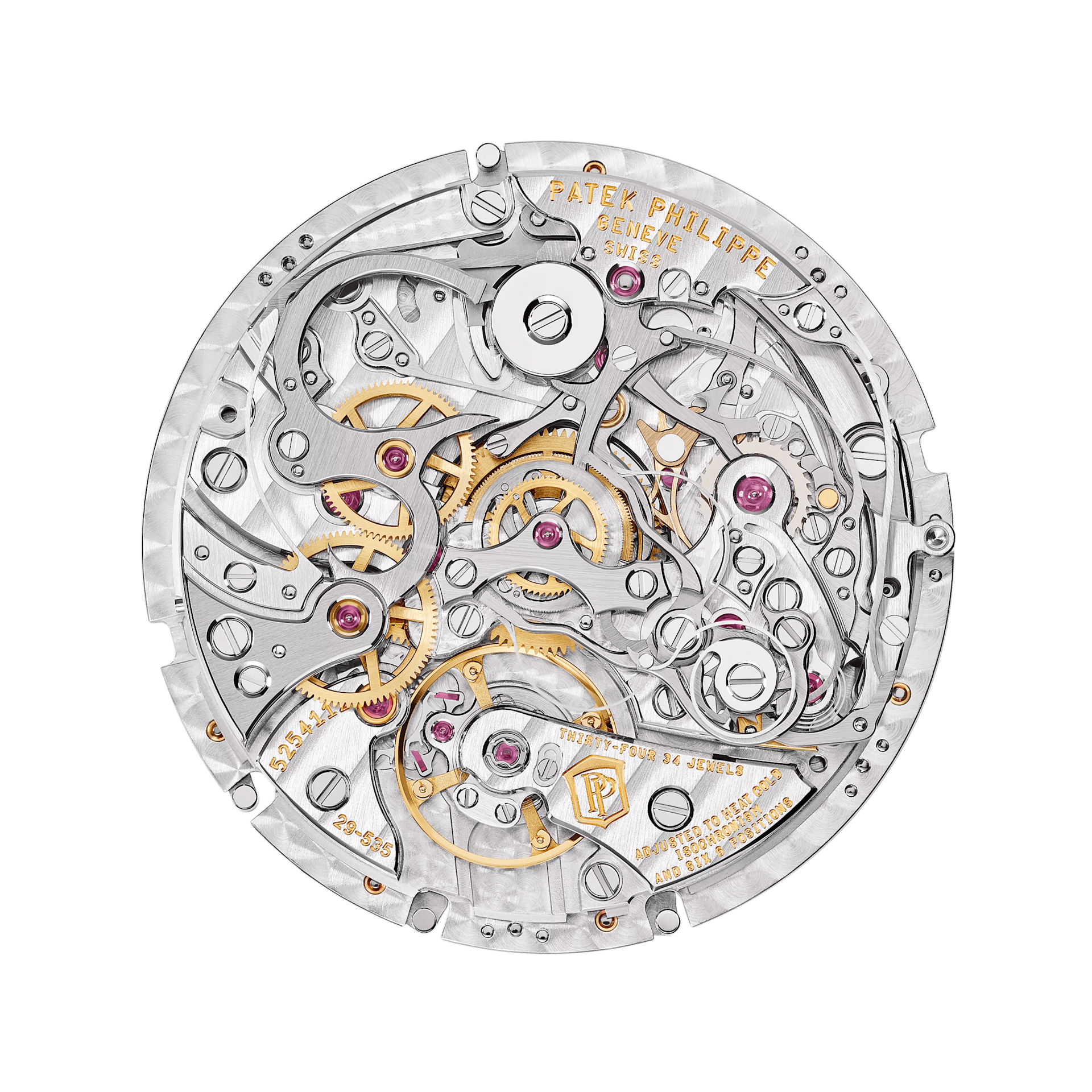SPLIT SECONDS CHRONOGRAPH P CALENDAR. - GOLD BLUE