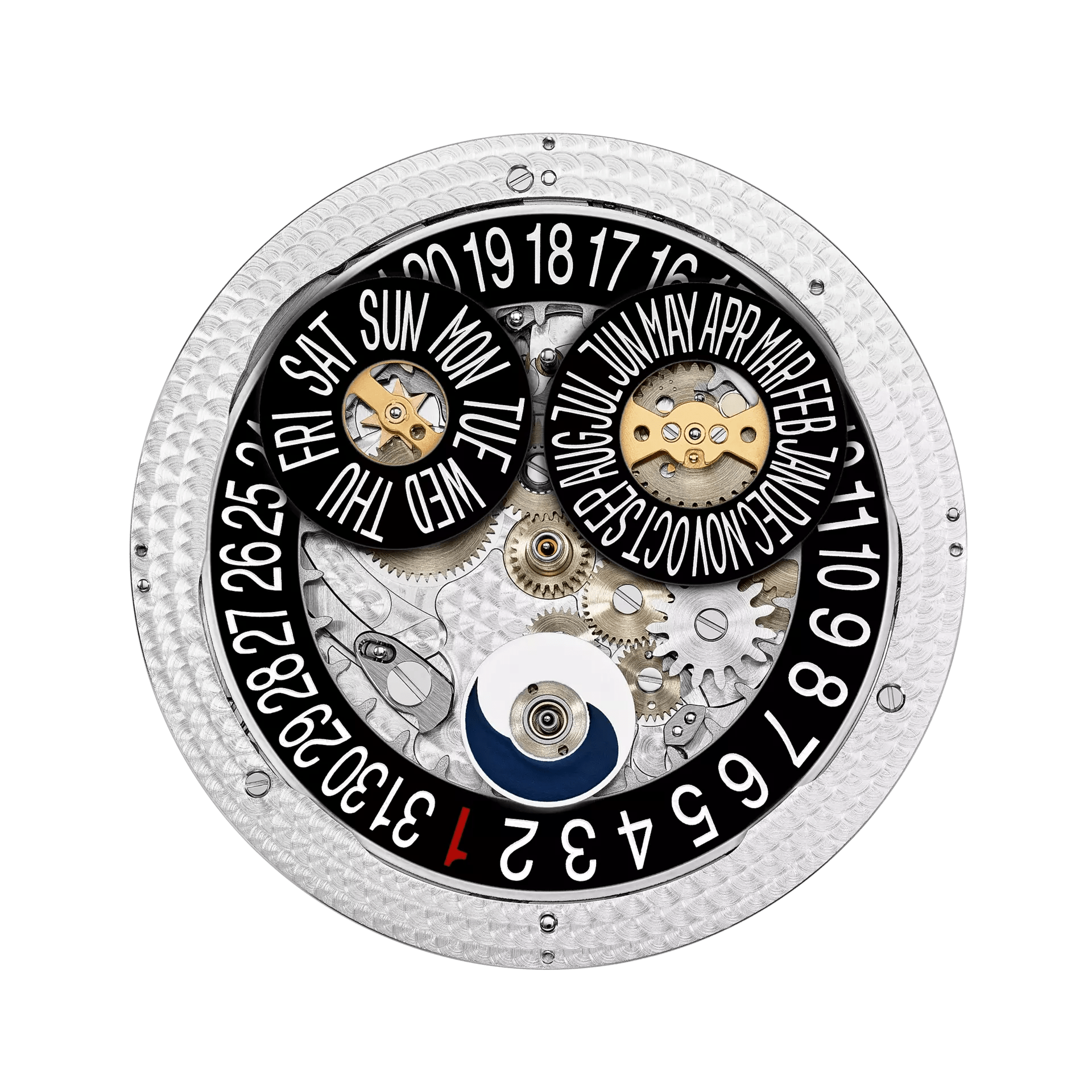 FLYBACK CHRONOGRAPH. AN. CALENDAR. JE. - BLACK AND ROSE GOLD