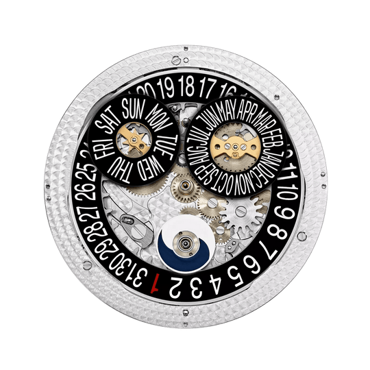 FLYBACK CHRONOGRAPH. AN. CALENDAR. JE. - BLACK AND ROSE GOLD