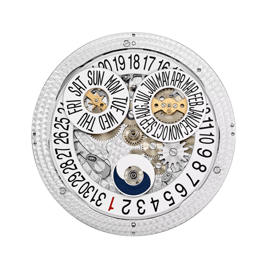 FLYBACK CHRONOGRAPH. AN. CALENDAR. JE. - NAVY BLUE AND DIAMONDS