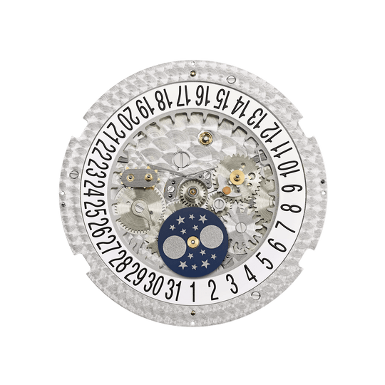 AN. CALENDAR. MOON PHASES - STEEL