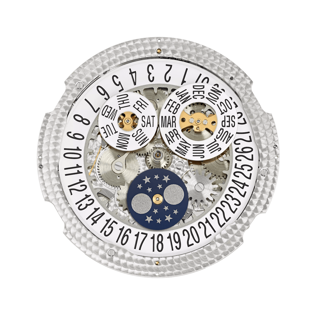 AN. CALENDAR. MOON PHASES - BLACK AND BLUE