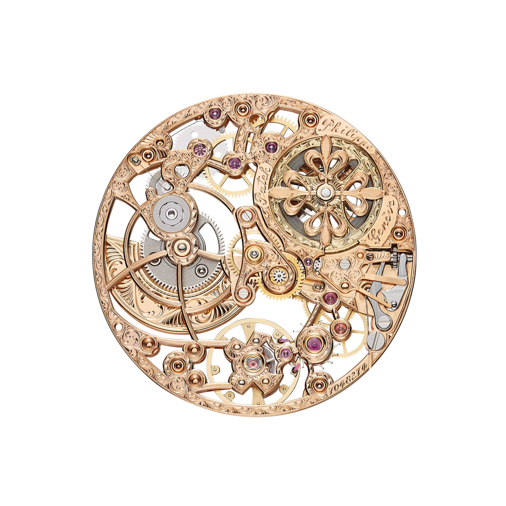 SKELETON WATCH. RE. HS. - ROSE GOLD