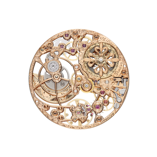 SKELETON WATCH. RE. HS. - ROSE GOLD