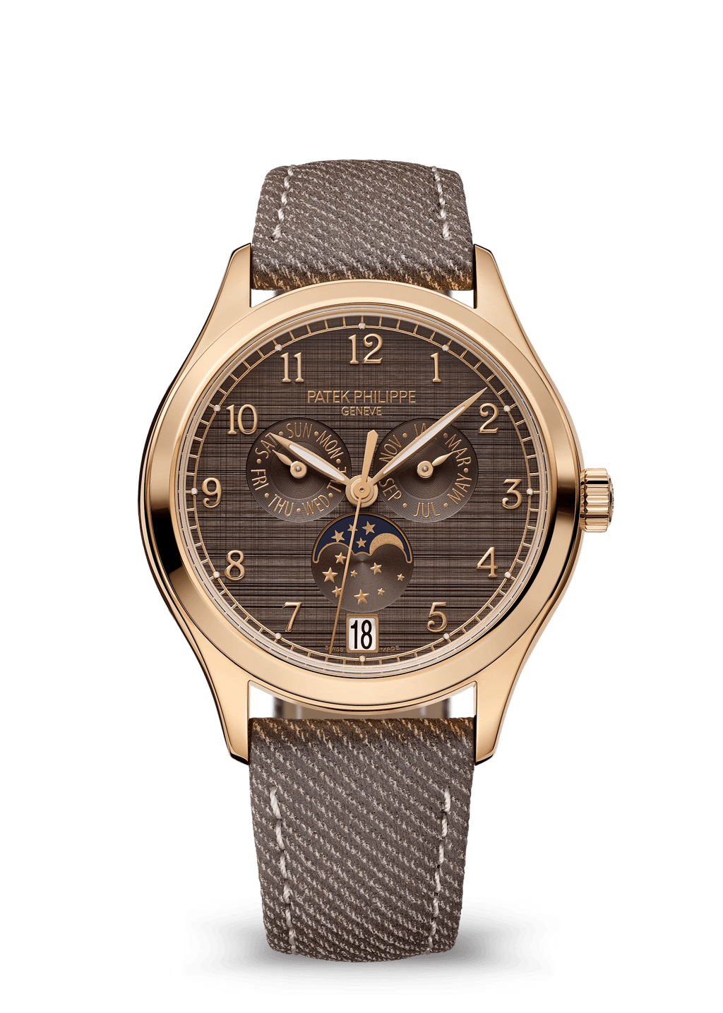 AN. CALENDAR. MOON PHASES - ROSE GOLD AND BROWN