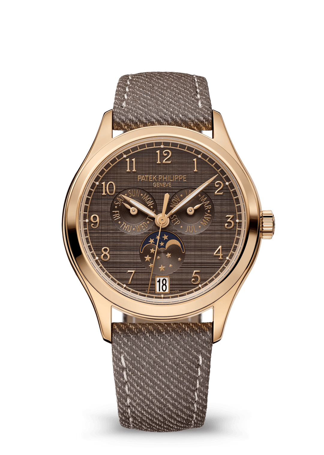 AN. CALENDAR. MOON PHASES - ROSE GOLD AND BROWN