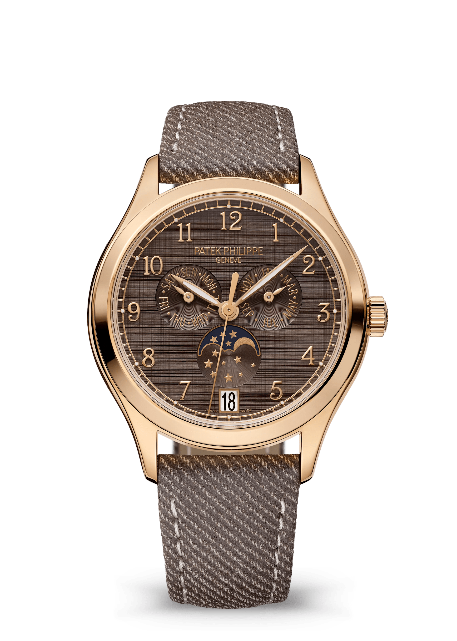 AN. CALENDAR. MOON PHASES - ROSE GOLD AND BROWN