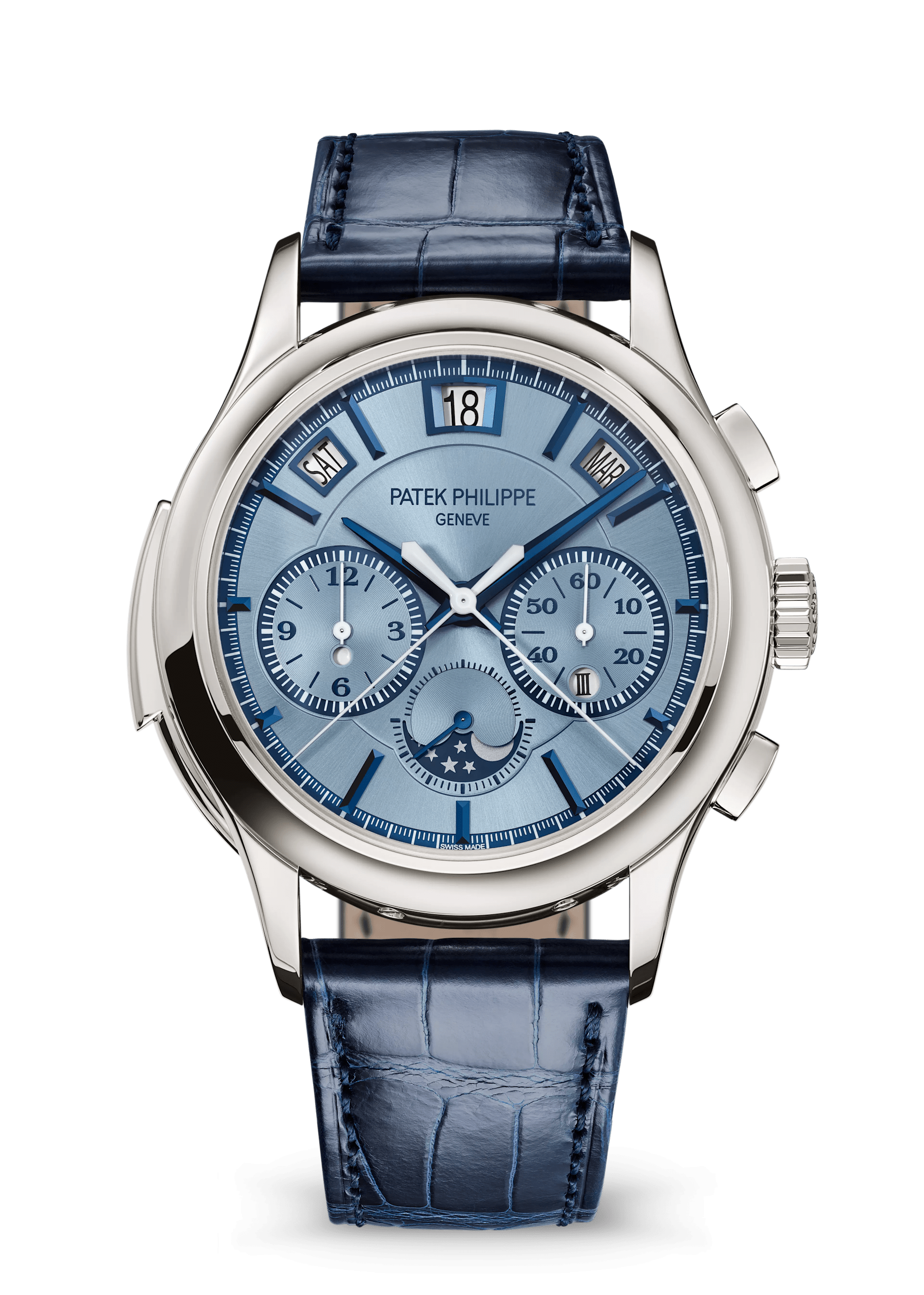 MINUTE RR. SPLIT SECONDS IS. PERPETUAL - STEEL BLUE