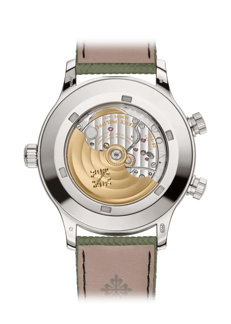 CALATRAVA PT TRAVEL TIME - WHITE GOLD AND GREEN