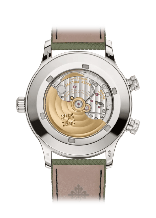CALATRAVA PT TRAVEL TIME - WHITE GOLD AND GREEN