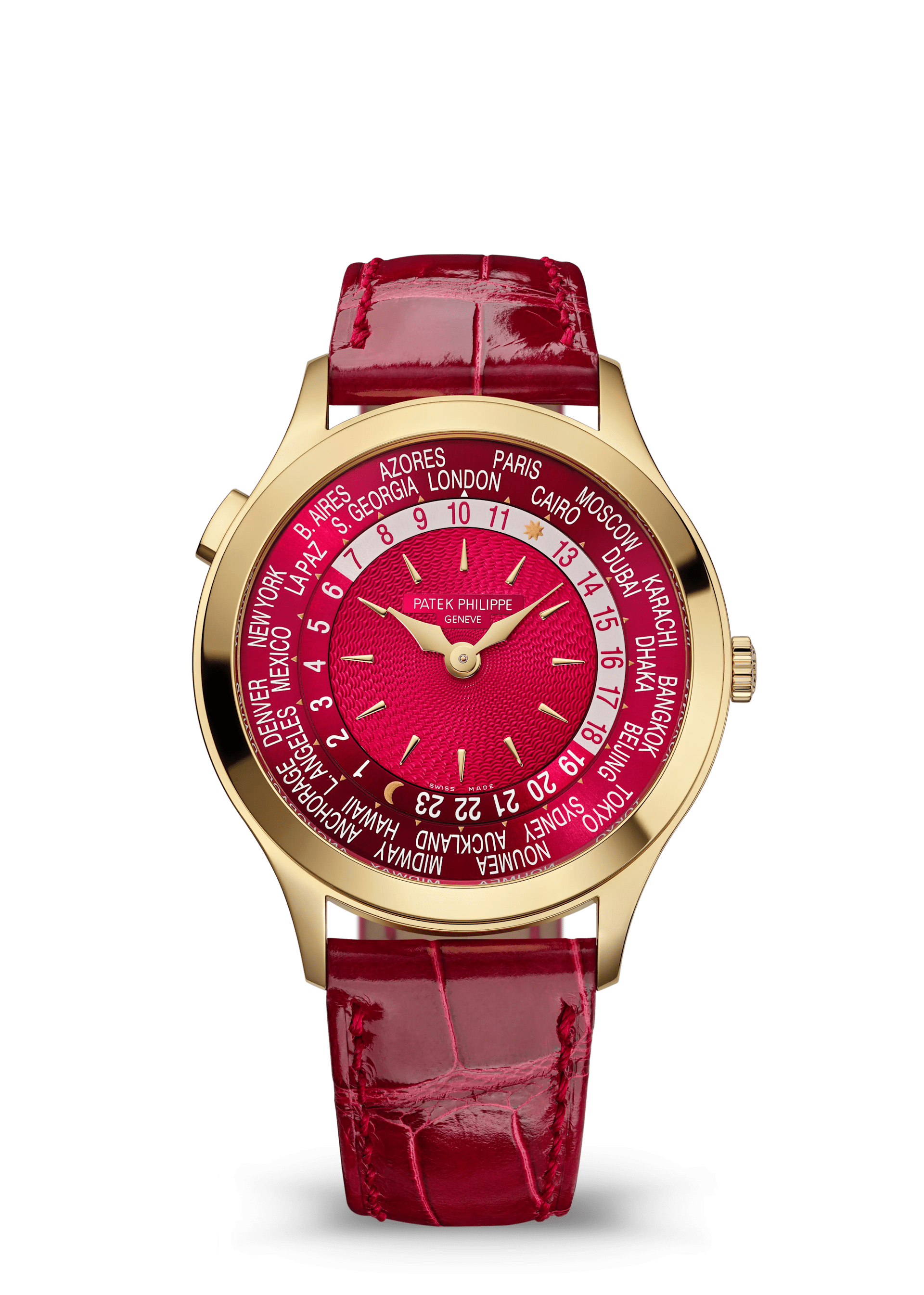 WORLD TIME - RED AND YELLOW GOLD