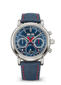 SPLIT SECONDS CHRONOGRAPH P CALENDAR. - GOLD BLUE