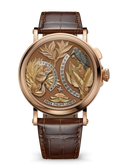 HOURS AND MINUTES ON DD. AN. - BROWN AND ROSE GOLD