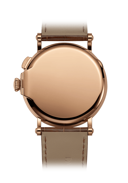 HOURS AND MINUTES ON DD. AN. - BROWN AND ROSE GOLD