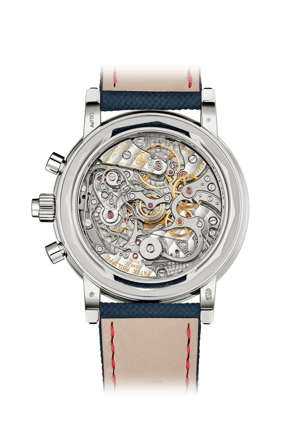SPLIT SECONDS CHRONOGRAPH P CALENDAR. - GOLD BLUE