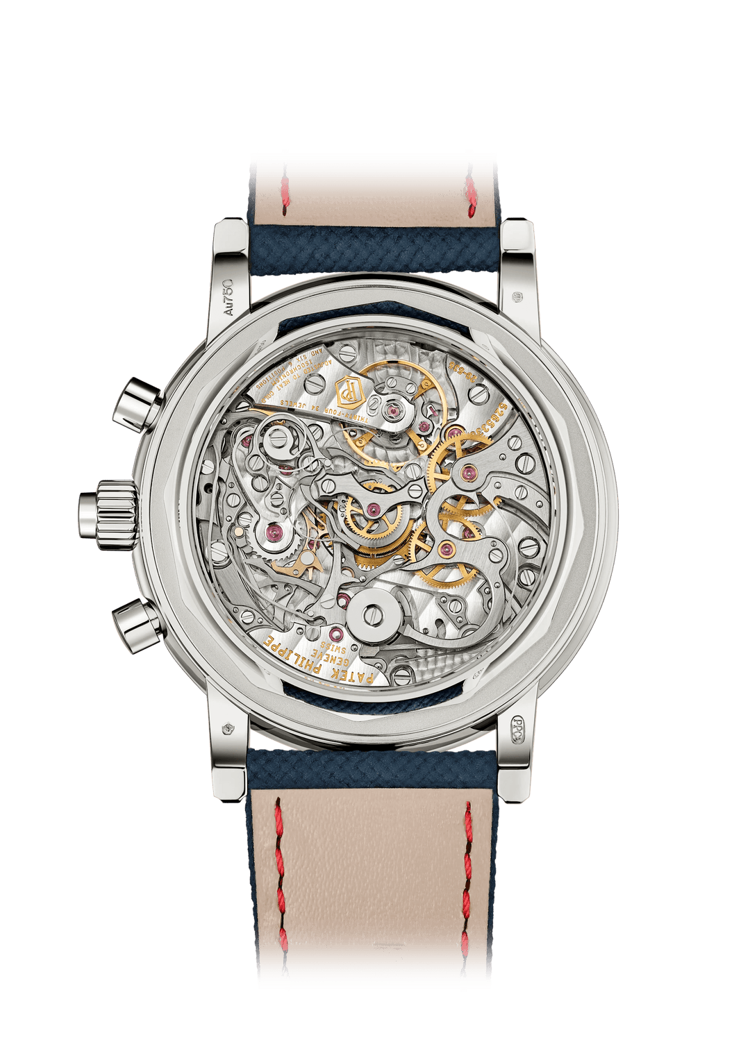 SPLIT SECONDS CHRONOGRAPH P CALENDAR. - GOLD BLUE