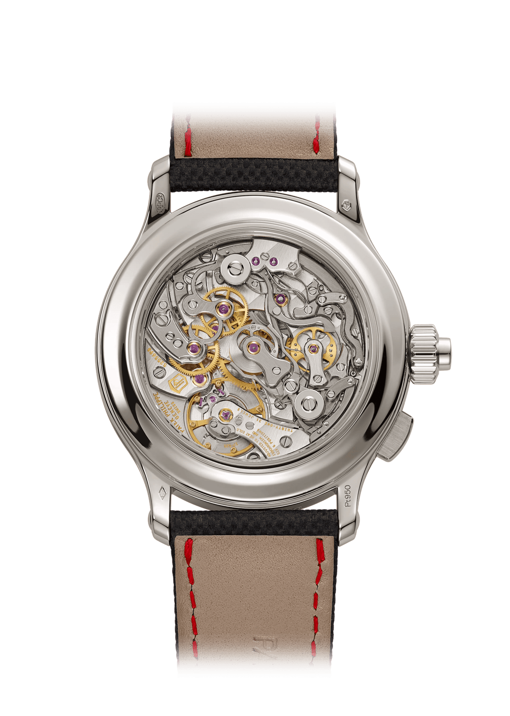 SPLIT SECONDS CHRONOGRAPH P CALENDAR. - PLATINUM