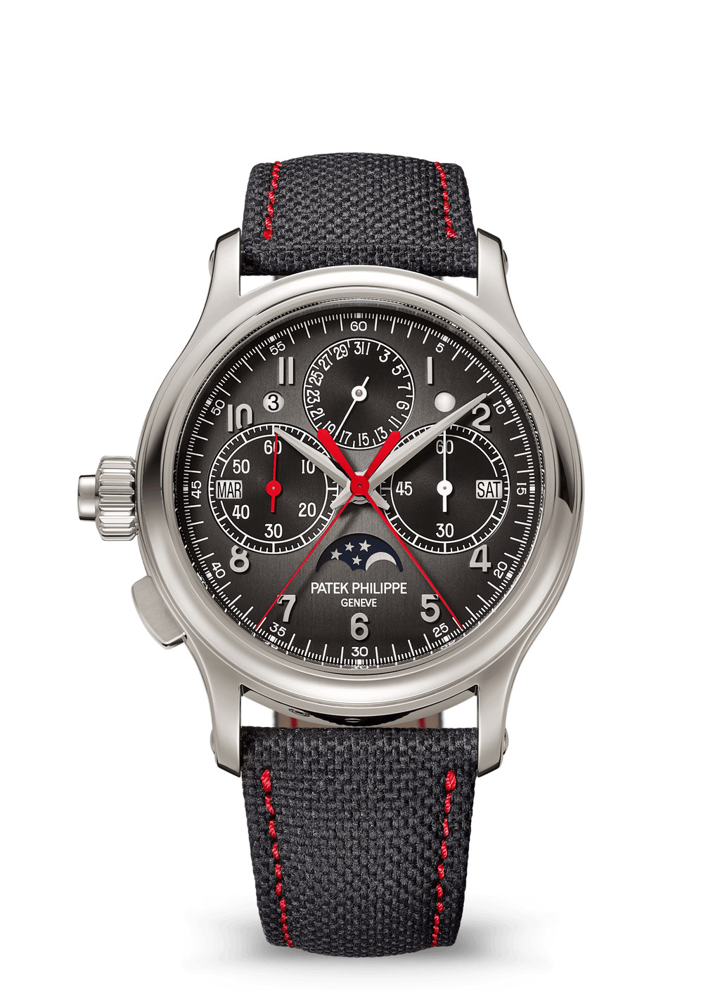 SPLIT SECONDS CHRONOGRAPH P CALENDAR. - PLATINUM