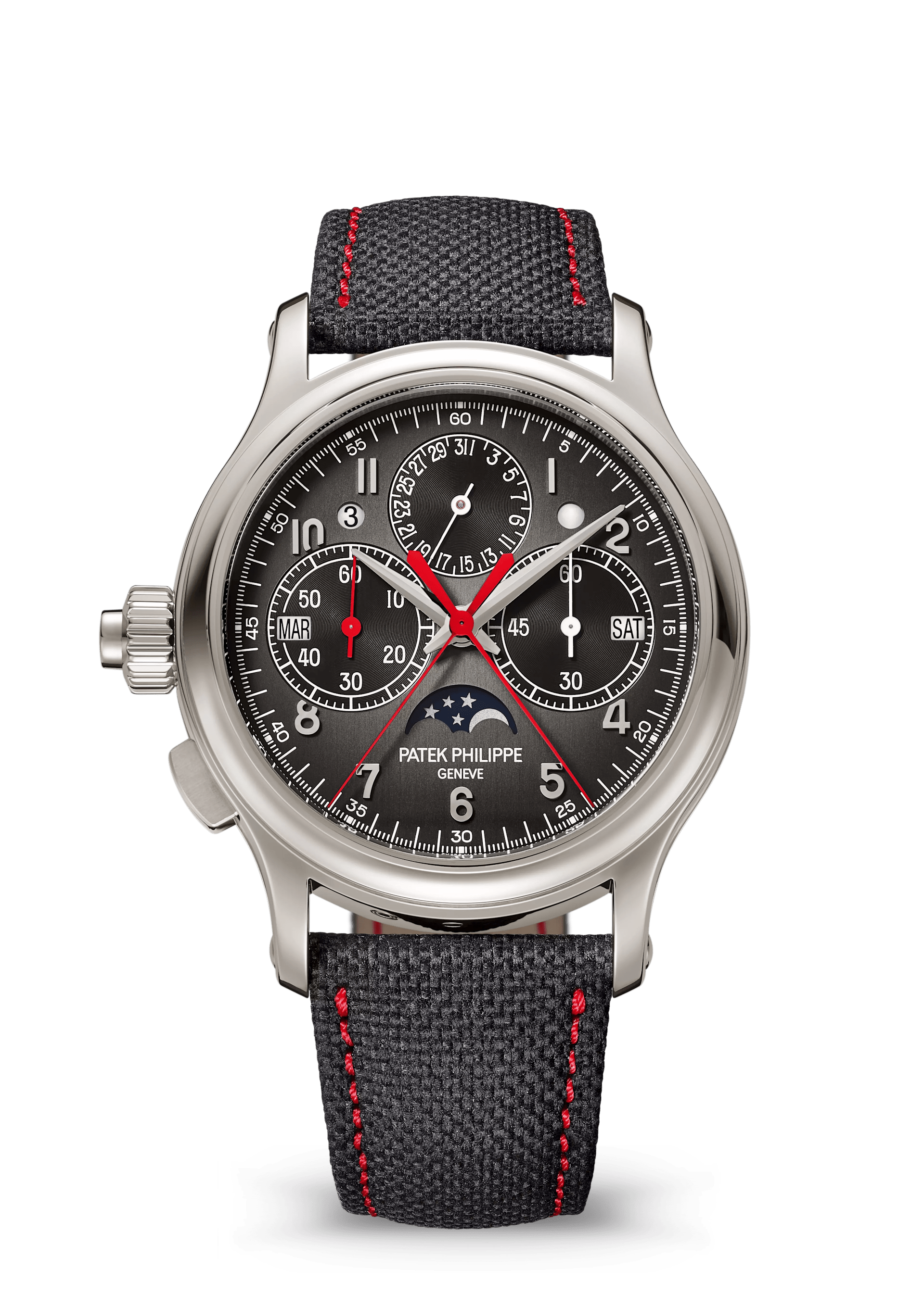 SPLIT SECONDS CHRONOGRAPH P CALENDAR. - PLATINUM