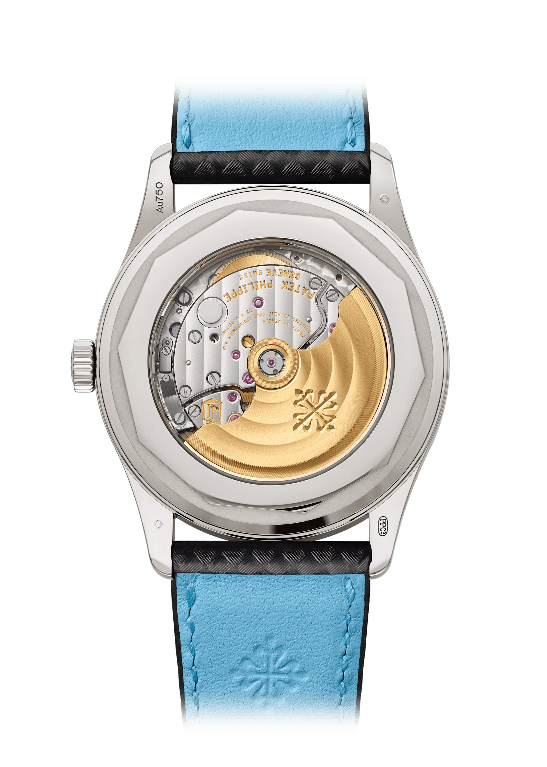DATE. SWEEP SECONDS - BLACK AND BLUE