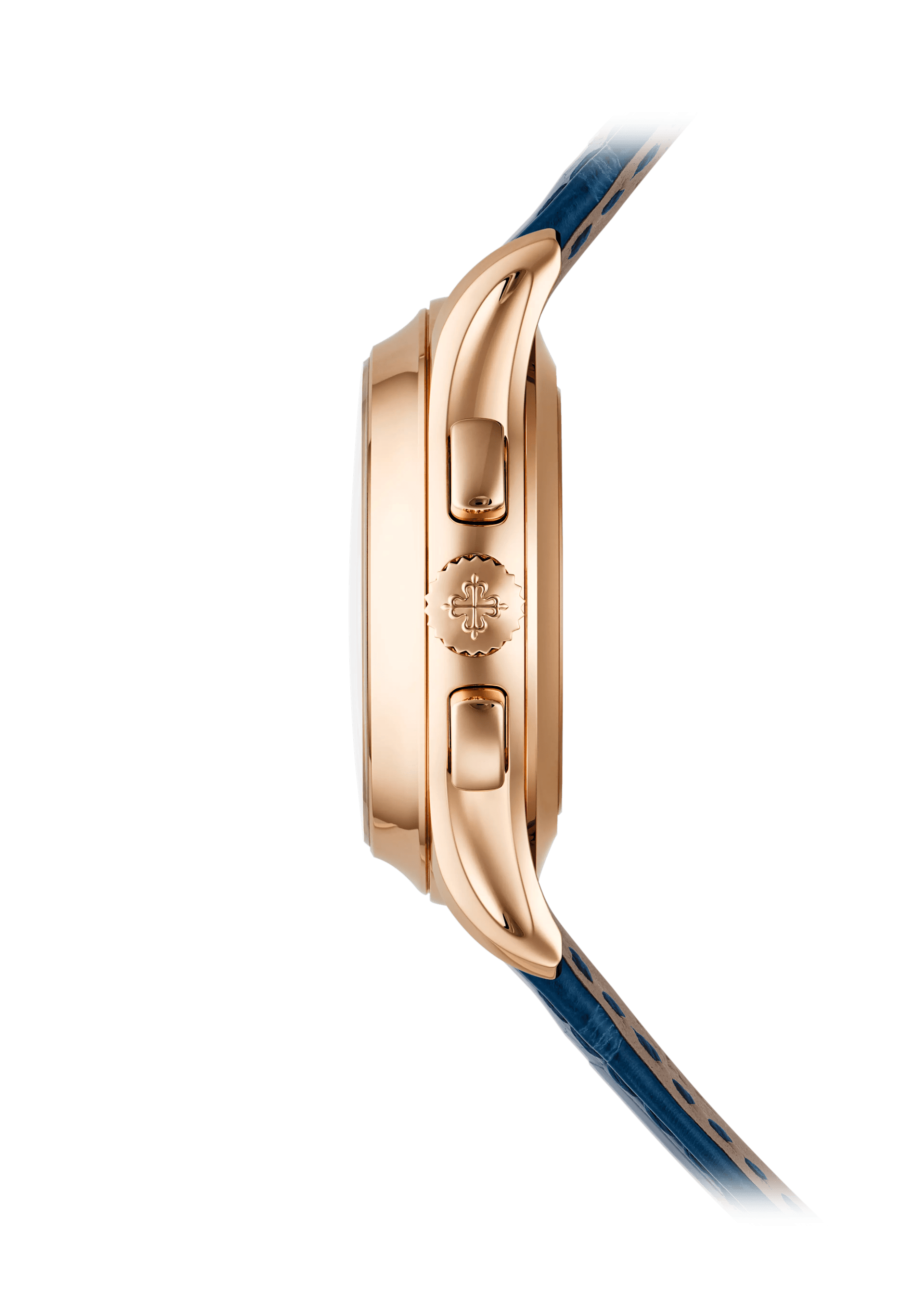 FLYBACK CHRONOGRAPH. AN. CALENDAR - BLUE AND ROSE GOLD