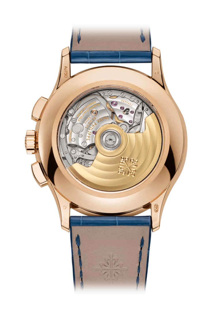FLYBACK CHRONOGRAPH. AN. CALENDAR - BLUE AND ROSE GOLD