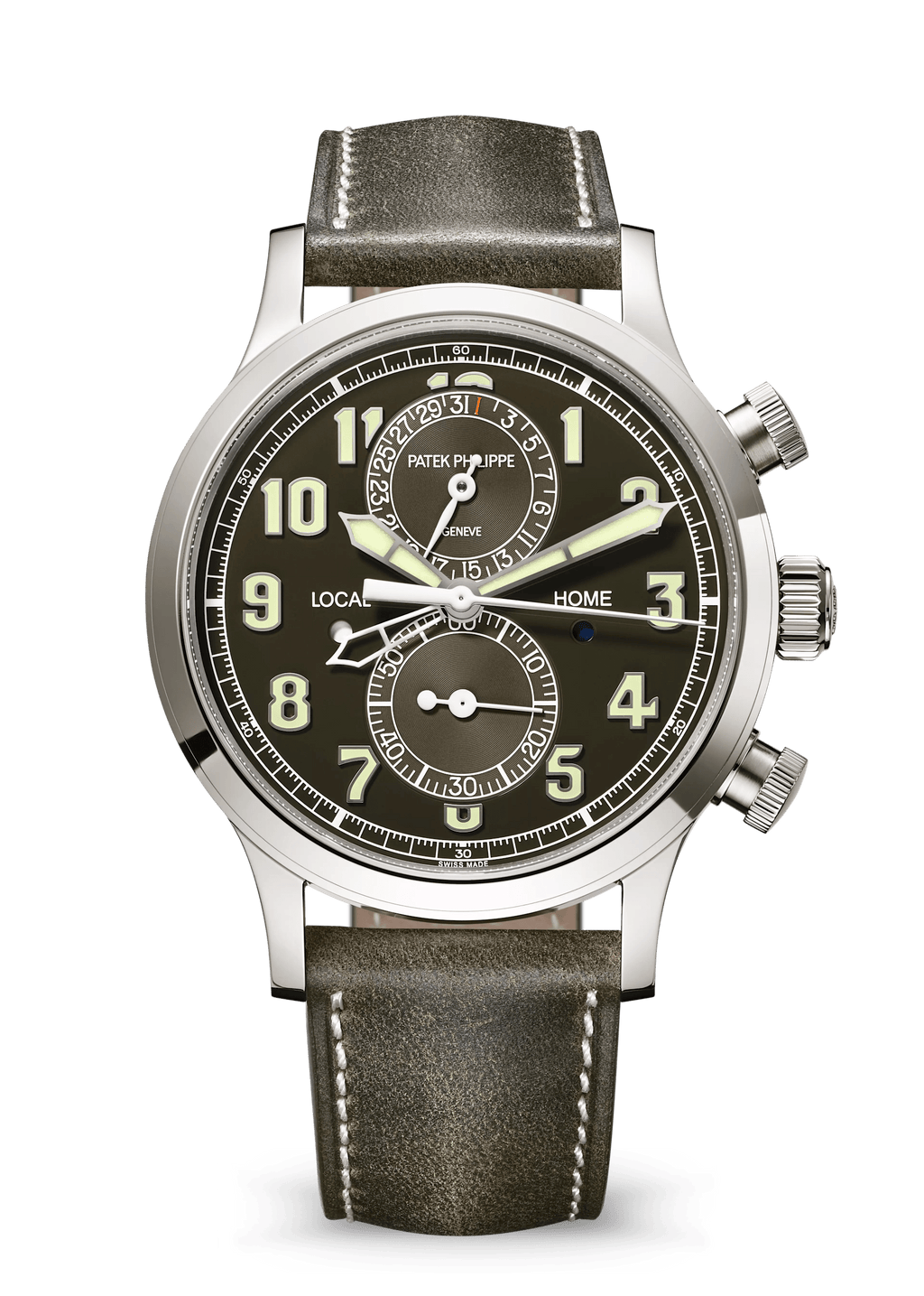 CALATRAVA PT. TL. TIME. FLYBACK CHRONOGRAPH - DARK GREEN