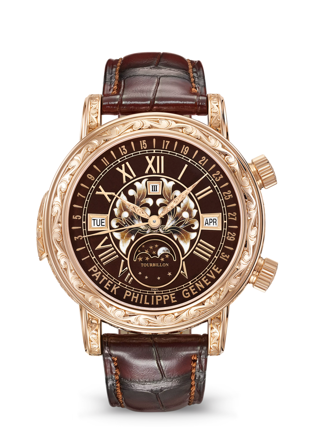 SKY MOON TOURBILLON RE. HS. - BROWN AND GOLD