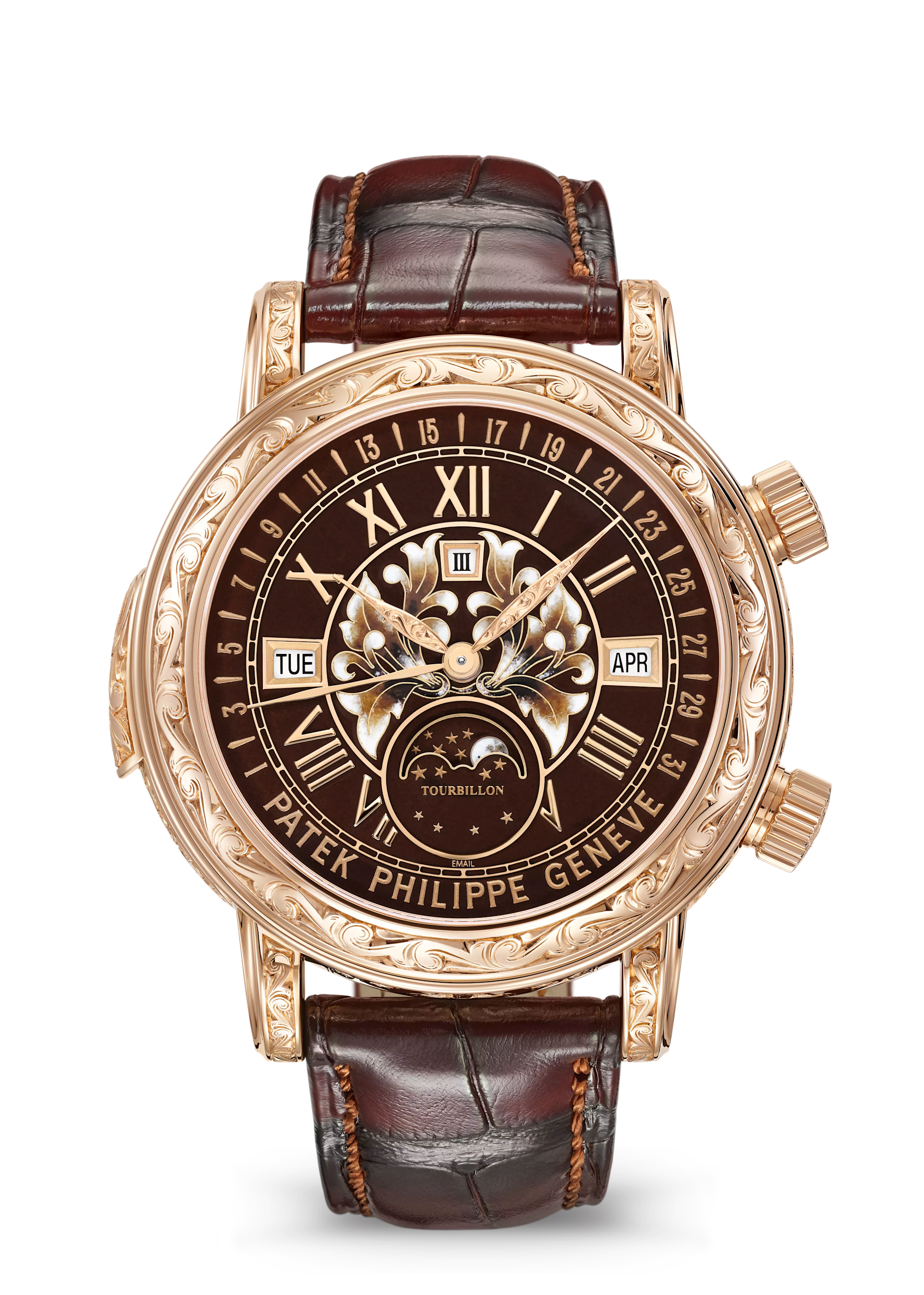 SKY MOON TOURBILLON RE. HS. - BROWN AND GOLD